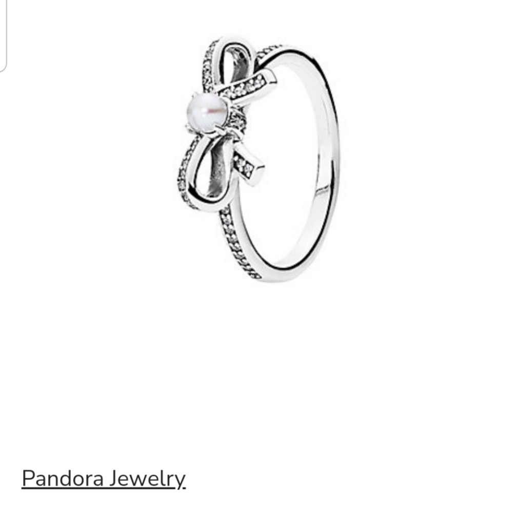 Pandora Sterling Bow Ring